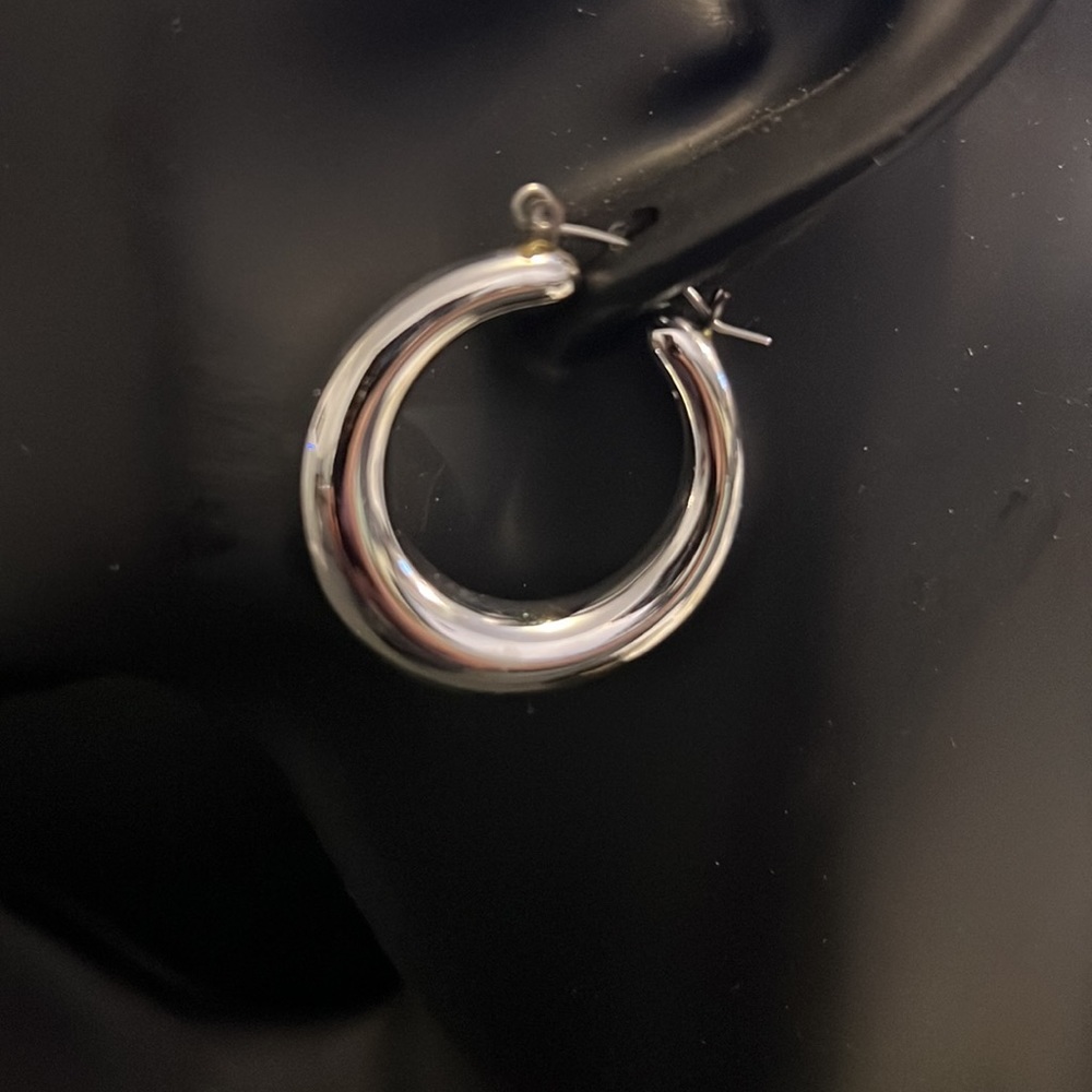 New Chunky Tube Hoop Earrings